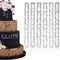 "Fondant Letter Cutters for Cake Decorating - Plastic Alphabet Cutters A-Z and 0-9 Numbers (9.84\" L 0.98\" W)"