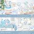 HYCSANBAO Elephant Baby Shower Decorations for Boy, Blue Elephant Baby Shower Party Supplies, It's a Boy Backdrop