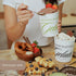 Set 2 1 Frozen Moncur Home Ice Cream Containers of Quart Homemade Ice Cream Storage with Silicone Lids, Reusable Non