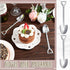 Zhehao 50 Pcs 6.1 Inch Stainless Steel Shovel Spoons, Reusable Dessert Spoon for Ice Cream, Fruit, Coffee, Kitchen