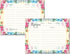 Pioneer Woman Style Floral Recipe Cards: Flower Index Cards, Perfect for Bridal Shower (50, 4.25" x 5.5")