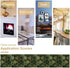 Nitmbi 13x60inch Marble Table Runner,Green Golden Marble Texture Abstract Art Pattern Table Runner for Coffee Table