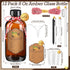 12 Pack 8 oz (8 oz) ProSuites Amber Vanilla Extract Bottles Vanilla Glass Bottles for Vanilla Extract Homemade Amber