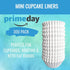 White Mini Cupcake Liners - 300-Pack - Mini Cups Sized Paper Cupcake Wrappers - Fits Perfectly Any Mini Muffin Baking Pan - Cup Cake Liner for Cupcakes, Muffins, Keto Fat Bombs & Mini Cheesecakes by KPKitchen