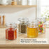 30 Pack 3.5oz TOPZEA Hexagon Glass Jars with Airtight Lid, Clear Spice Jar, Herb Storage Containers Food jars