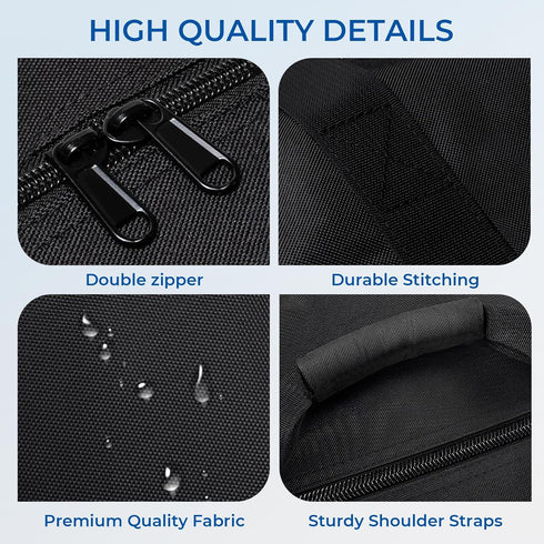 QYILUARE (39"L 12" 20" Heavy Duty Folding Chair Storage Bag,Large Waterproof Carry Bag for Metal,Wooden and Plastic