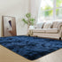 duduta 6x9 ft Navy Blue Rectangle Fluffy Rug, Tie-Dyed Shag Fuzzy Plush