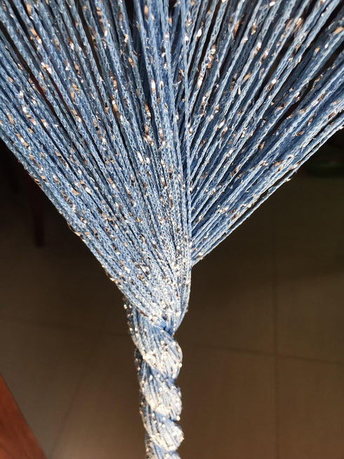 1x2 M Door String Curtain Rare Flat Thread Fringe Panel Room Divider for Wedding Coffee House