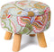 Round Storage Ottoman with Reversible Tray Lid, 12.7 "W x 10.6 "H