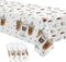 APOWBLS Coffee Party Decorations Tablecloth for Birthday Baby Shower, 3 Pack Disposable Latte
