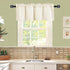 JIUZHEN Valance Curtains for Kitchen Window Valances for Living Room/Basement Window Curtains Bathroom Thermal Insulated Short Rod Pocket Curtain Panels, Ivory,52 x 18 Inches,1 Panel by JIUZHEN