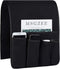 FLYILY Sofa Armrest Organizer - Non-Slip Caddy for Magazine, Phone, Books, Glasses (Black, 13in)