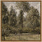 InSimSea Square Framed Canvas Wall Art, Farmhouse Poplars Natural Landscape Prints for Bedroom Living Room