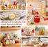 8 oz, Small Glass Jars with Lids Airtight Clamp Lid Glass Storage Jars, Thick Lead-Free Glass Containers for Pantry