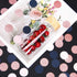 Navy Blue Pink Rose Gold Confetti 300pcs Glitter Gender Reveal Party Decorations, Birthday Table Confetti