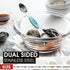 Spring Chef Stainless Steel Magnetic Measuring Spoons Set of 8, Nesting Metal Teaspoon & Tablespoon, Fits in Spice Jars