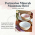 Portmeirion Minerals Medium Serving Bowl Moonstone | 6 inch Ceramic Serving Bowl made from Stoneware | Dishwasher, Microwave, Freezer, and Oven Safe | Perfect for Kitchen Entertainment by Portmeirion
