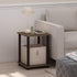Set 2 Furinno Simplistic of End Table, Walnut/Brown