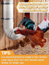 6.6 Automatic Chicken Feeder No Waste - Pounds Large Capacity Heavy Duty PVC Pipe Hanging Chicken Feeder, Poultry