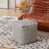 45x45 Louis Donn Unstuffed Storage Pouf Ottoman Cover Cotton Linen DIY Decorative Footrest for Living Room Bedroom Home