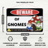 Venicor Gnome Sign Decor - 8 x 12 Inches Aluminum - Funny Gnome Gifts and Home Decorations for Women