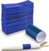 MT Products Royal Blue Self-Adhering Bond Paper Napkin Band - 1.5" x 4.25", Pack of 750
