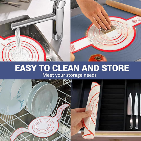 2 Pieces Silicone Bread Sling for Dutch Oven, Non-Stick Baking Mat with Long Straps, Heat Resistant Liners