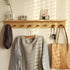Wall Mount Coat Rack with Shelf, Sturdy Wooden Floating Shelf withHooks Save Your Indoor Space, Wall Organizer siutable