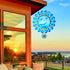 Wind Spinner for Outdoor, 12 inch Hanging Wind Sculpture, 3D Stainless Steel Whale Design for Garden Yard Balcony Decor