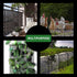 LIAQICHA 15.7 39.3 60 in x FT Black Chicken Wire mesh,Comes with Twist Ties,Plastic Chicken Wire Fencing,Poultry