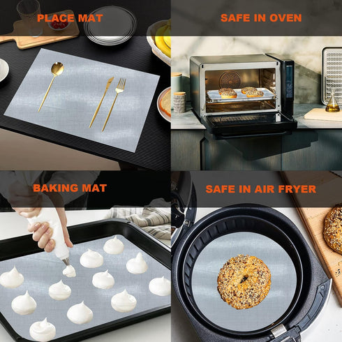 Silicone Baking Mat Roll, Cut to Size Non-slip Pastry Mat, Non-Stick Reusable Liner for Ovens