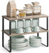 Set 2 Counter UKCS200X02 SONGMICS Cabinet Organizer Shelf, of Kitchen Shelves, Kitchen Storage, Spice Rack, Stackable