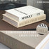 Chicooan 4-in-1 Set, 2 Decorative Books Coffee Table Books Decor, Linen Fake Book Boxes with Wood Tray, Bead Garland