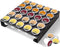 MyLifeUNIT K Cup Organizer Drawer, Wall Mounted Coffee Pod Holder for Kitchen and Office Coffee Station (Black)