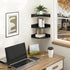 3 Pack) Fun Memories Corner Shelf Wall Mount, Wood Floating Corner Shelves, Corner Wall Shelf for Bedroom, Bathroom
