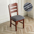 Genina Waterproof Dining Chair Covers for Kitchen Room Chairs, Dark Gray, 4 Pcs Slipcovers
