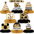 LINGTEER Happy 65th Birthday Table Honeycomb Centerpieces - Cheers to 65th Birthday Party Decorations Gift Sign