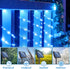 33FT 100 8 ANJAYLIA LED Solar Rope Lights Outdoor Waterproof, Solar Powered Rope String Lights with Modes for Outdoor