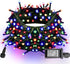 Dazzle Bright Christmas String Lights, 66FT 200 LED Connectable Green Wire 8
