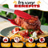 Extra Long 17.3" Tongs for Cooking & Grilling - Heat-Resistant Kitchen Tongs with Silicone Tips for BBQ