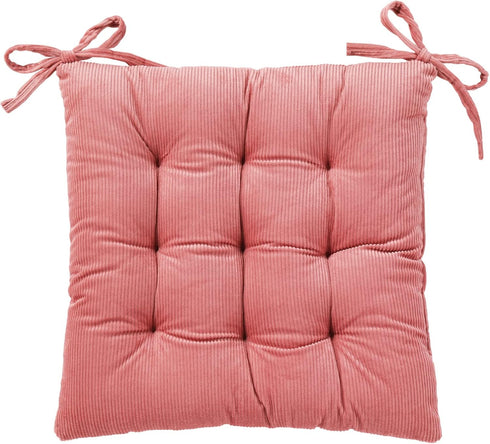 HLOVME Corduroy Chair Cushion with Ties, Ultra Soft Warm Floor Cushion for Kids Reading Nook, Cosmos
