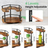 11 inches, 10.5 inches Spice Rack Organization for Cabinet - Height Adjustable Rotating Lazy Susan Organizer, Spice