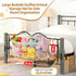 2 Pack Hammock Stuffed Animal Storage Net, Large Bedside Toy Organizer Net, Cotton Plushie Toy Storage with Tether