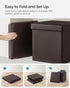 15 Inches 660 lb, ULSF10B SONGMICS MAZIE Collection - Ottoman with Storage, Footstool, Storage Ottoman, Load for Dorm