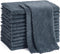 Homaxy 12 Pack Kitchen Dish Cloths (10 x 10 Inches, Dark Grey), Super Soft and Absorbent Coral Velvet Cleaning Cloths
