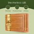 Set 3 Set Bamboo Cutting Boards for Kitchen of Non-Slip Wood Cutting Boards with Juice Groove Thick Organic Bamboo