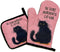 The Secret Ingredient is Cat Hair, Funny Oven Mitts and Pot Holders Sets of 2 for Cooking