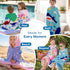 Towel Amigo 100% 50"x30" 2 Kids Hooded Beach Towel Cotton, Large Size with Snaps, Soft & Absorbent Bath Poncho