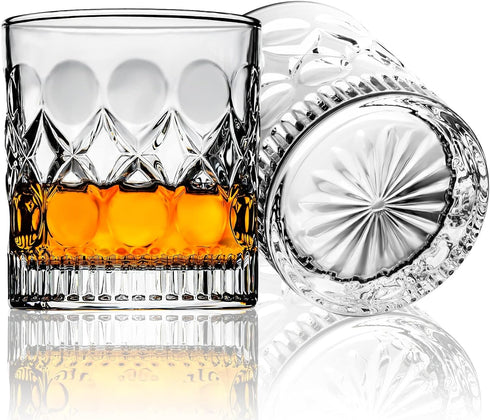 PARACITY Whiskey Glasses Set of 2, Old Fashioned Rocks Glasses, Suitable for Bars, Parties, Father's Day Gift