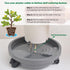1 11 inch Pc Plant Caddy with Lockable Wheels, Drainage & Self-watering Design, Movable Wheeled Round Planter Stand